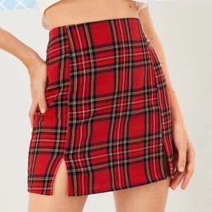 Plaid miniskirt